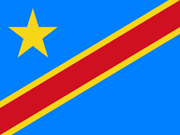 Congo democratic republic of the flag icon 256