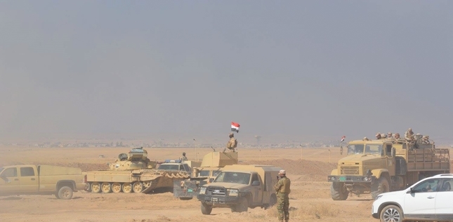 Positions militaires dans la région de Mossoul en Irak