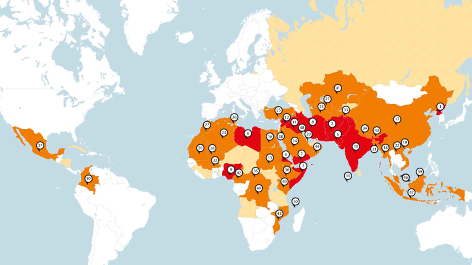 Po mappemonde index mondial de persecution des chretiens 2021
