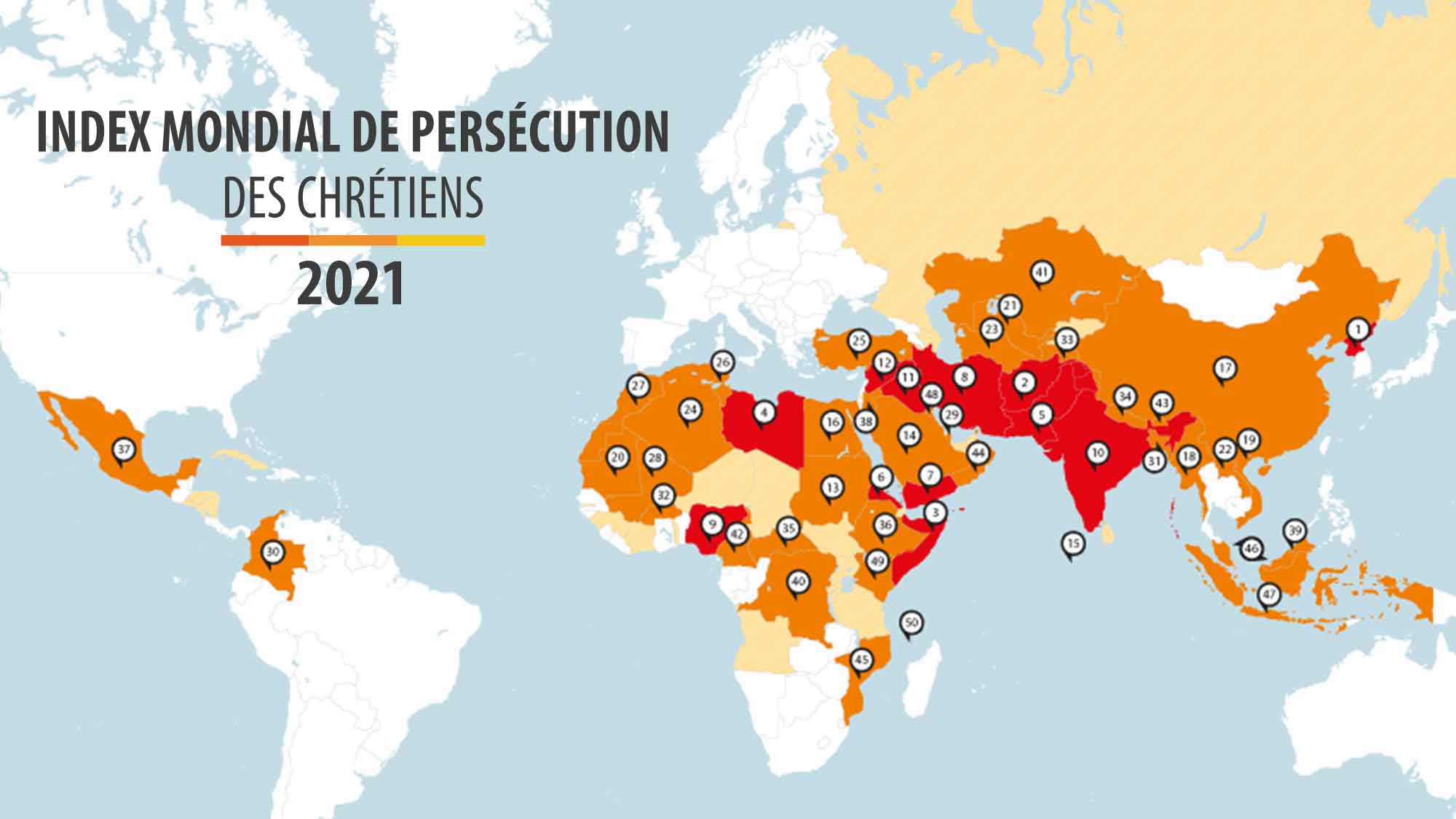 Po mappemonde index mondial de persecution des chretiens 2021