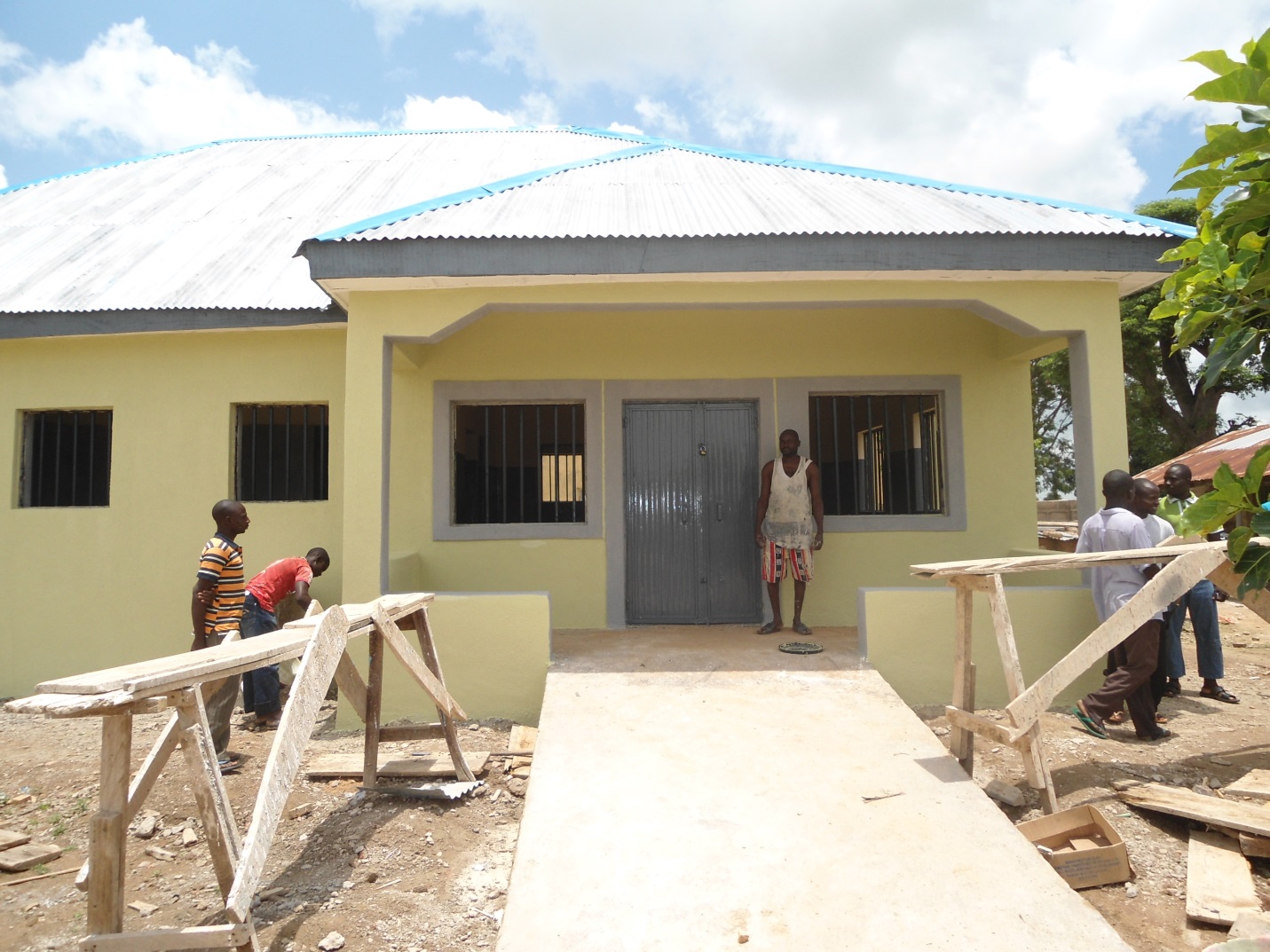 Clinic under construction in 