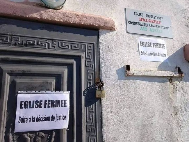 Eglise algerienne fermee par decision des autorites 