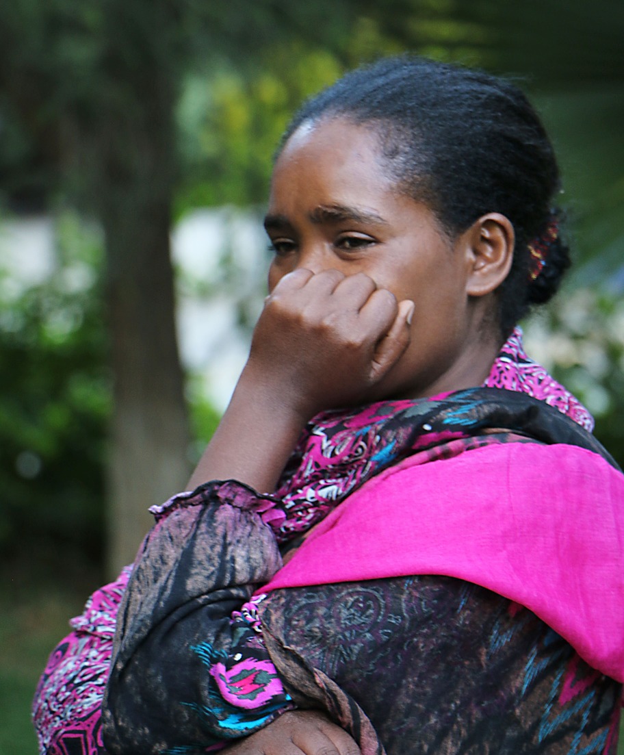 Portrait of woman at trauma counseling conference in ethiopia.  2 